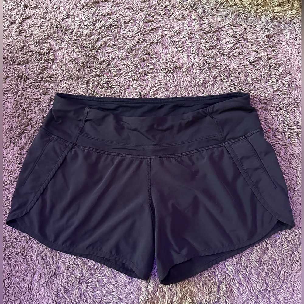 Lululemon black Speed Up shorts